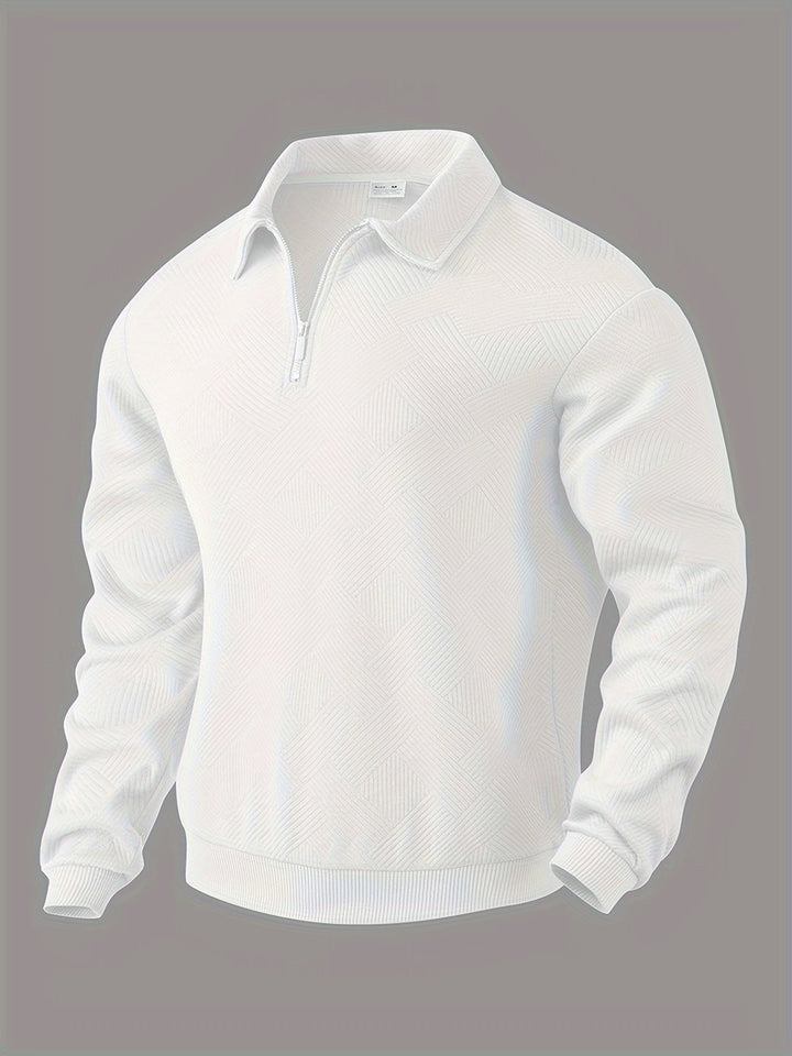 Alvarez | Chemise polo à manches longues avec demi-fermeture éclair