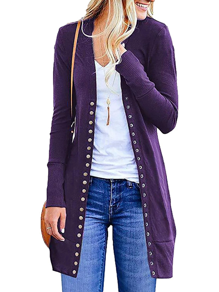 Luzia | Cardigan mi-long avec boutons