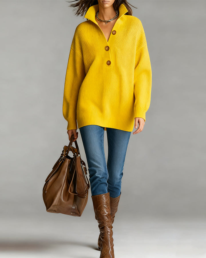 Labelle | Pull en tricot avec col montant