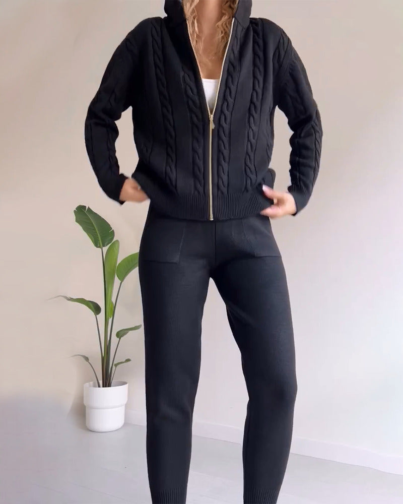 Antonia | Ensemble Jacquard Deux Pièces