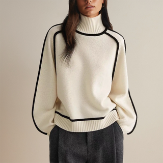 Valerie | Pull Col Polo à Pois