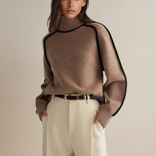Valerie | Pull Col Polo à Pois