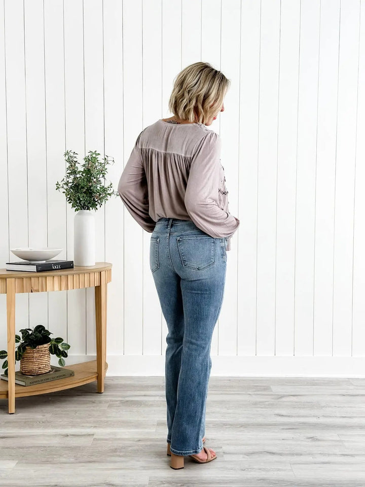 Roswitha | Jean droit taille haute
