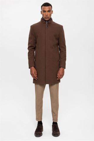 Nils | Manteau à col montant
