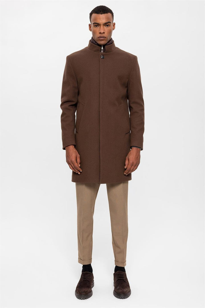 Nils | Manteau à col montant