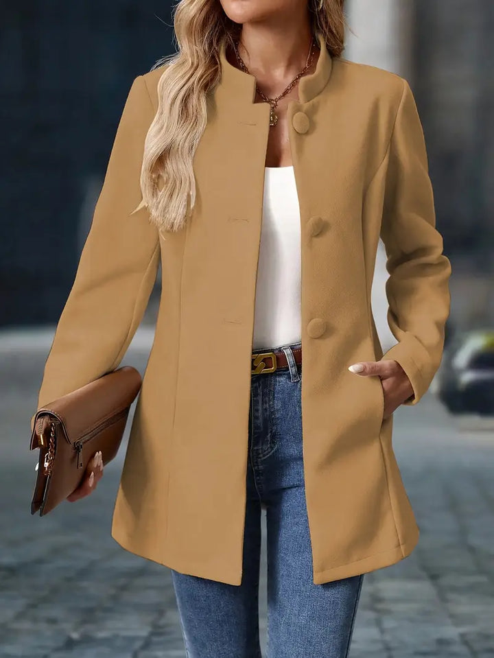 Carys | Veste Mi-Longue Boutonnée