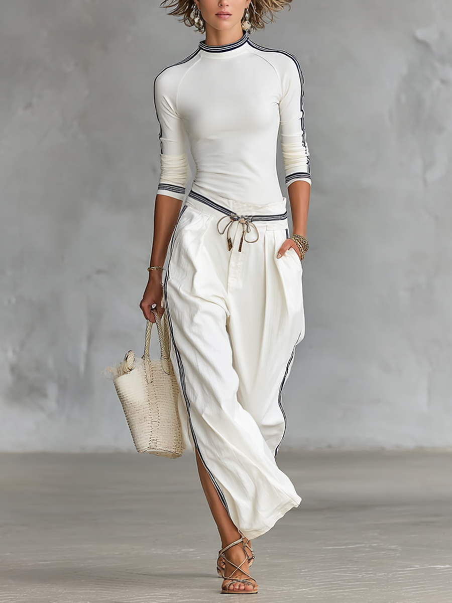 Ensemble de Sport Pantalon Large avec Cordon
