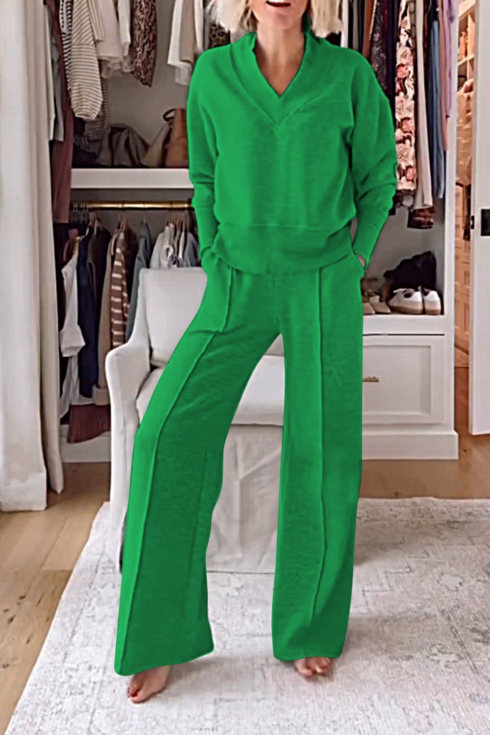 Rianne | Ensemble deux pièces avec design à col en V