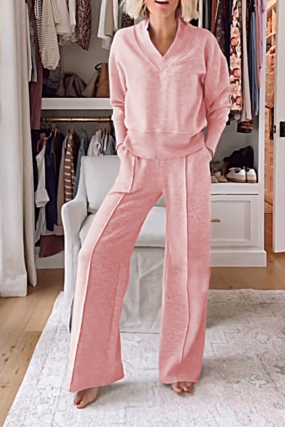 Rianne | Ensemble deux pièces avec design à col en V
