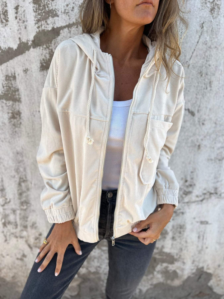 Adelaida | Veste à capuche décontractée avec fermeture éclair