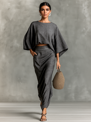 Ensemble en Coton et Lin Rock