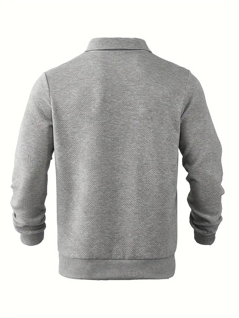 Alvarez | Chemise polo à manches longues avec demi-fermeture éclair