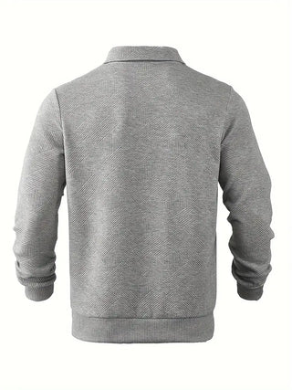 Alvarez | Chemise polo à manches longues avec demi-fermeture éclair