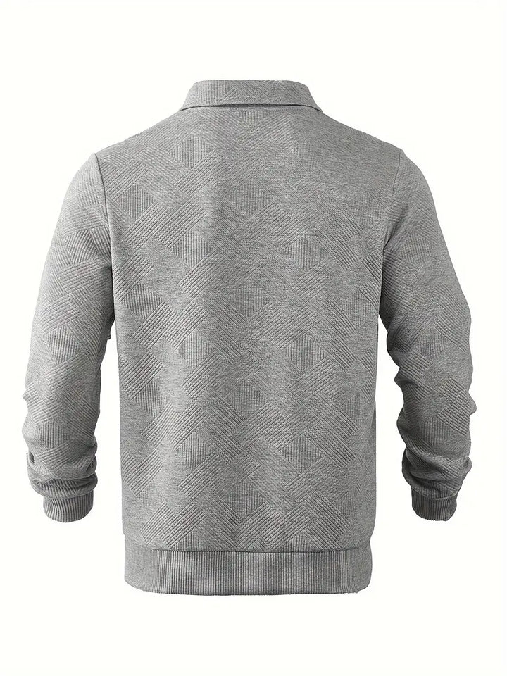 Alvarez | Chemise polo à manches longues avec demi-fermeture éclair