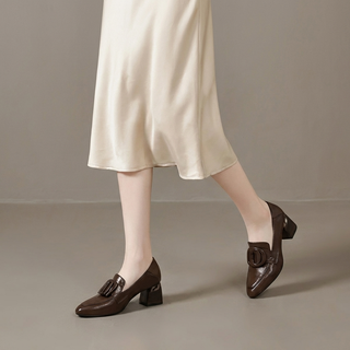 Valora Mocassins en Cuir à Talons