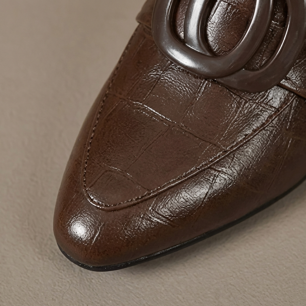 Valora Mocassins en Cuir à Talons