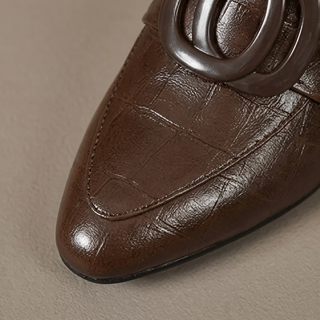 Valora Mocassins en Cuir à Talons