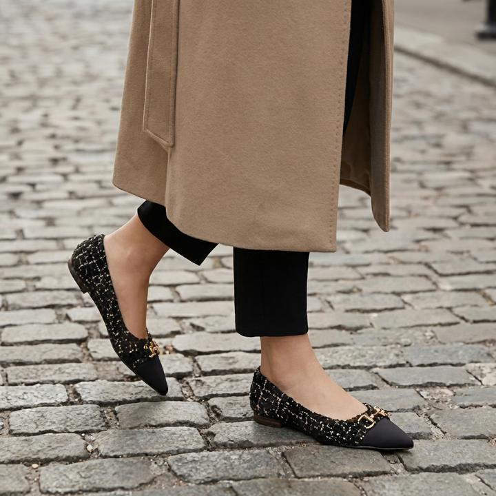 Ballerines en Tweed Verona