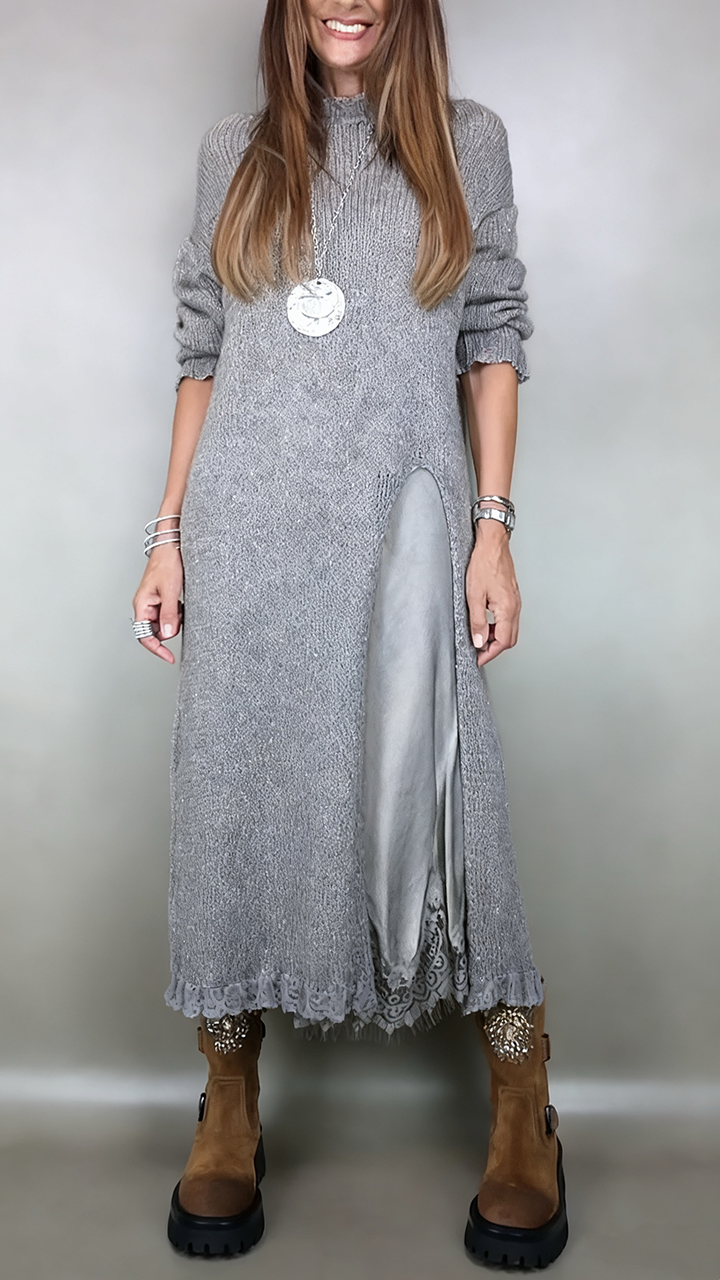 Legria | Robe en tricot à col montant