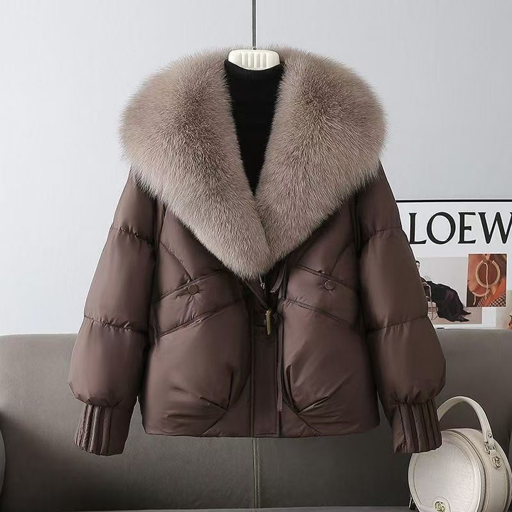 Malou | Manteau matelassé avec col en polaire
