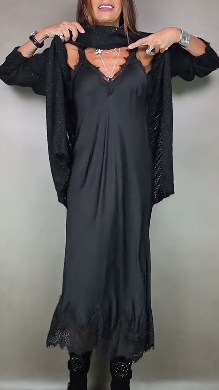 Legria | Robe en tricot à col montant