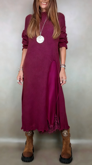 Legria | Robe en tricot à col montant