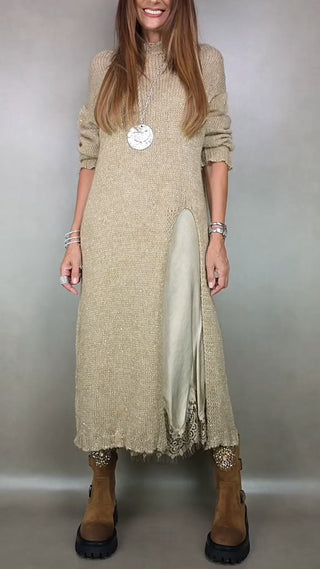 Legria | Robe en tricot à col montant