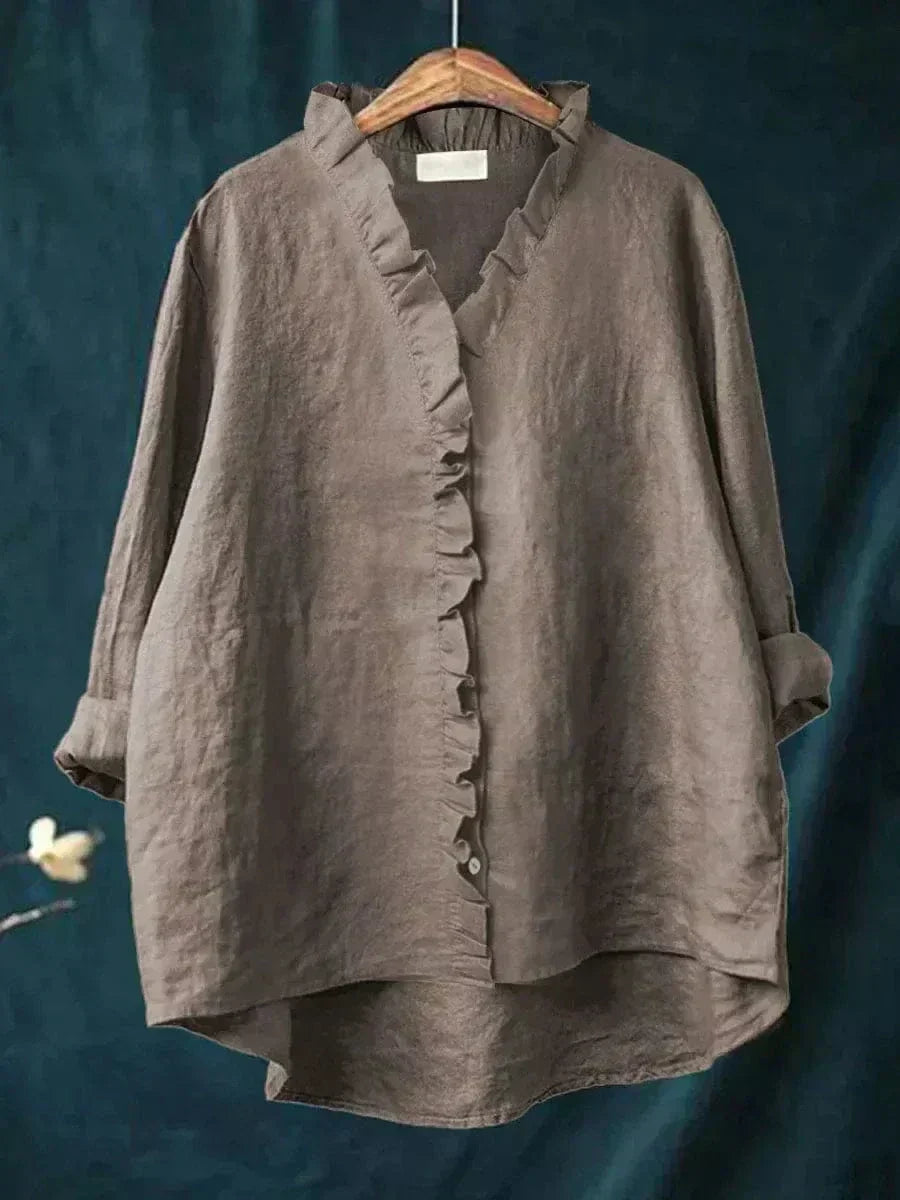 Bonnie | Blouse à manches longues avec détail en volants