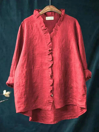 Bonnie | Blouse à manches longues avec détail en volants