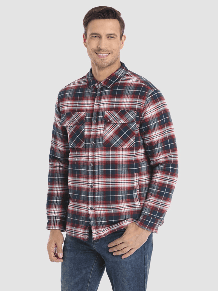Kristian | Chemise à manches longues à carreaux pour motard
