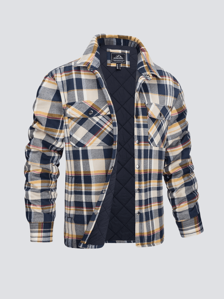 Kristian | Chemise à manches longues à carreaux pour motard