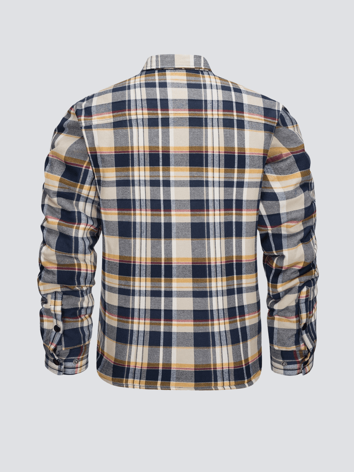 Kristian | Chemise à manches longues à carreaux pour motard