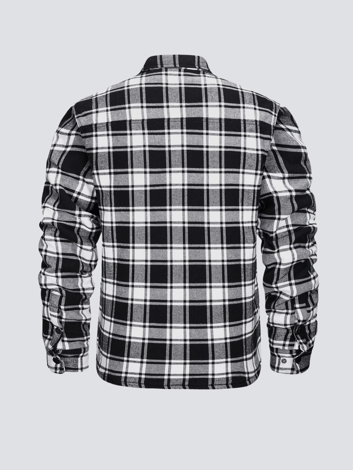 Kristian | Chemise à manches longues à carreaux pour motard