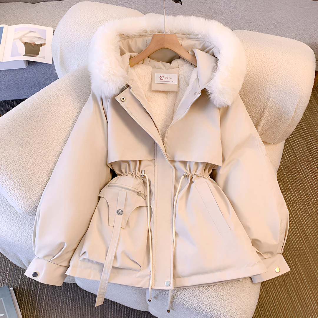Kimberly | Veste d'hiver élégante avec capuche en fourrure