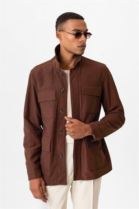 Einar | Manteau avec fermeture à boutons cachée