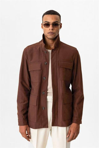 Einar | Manteau avec fermeture à boutons cachée