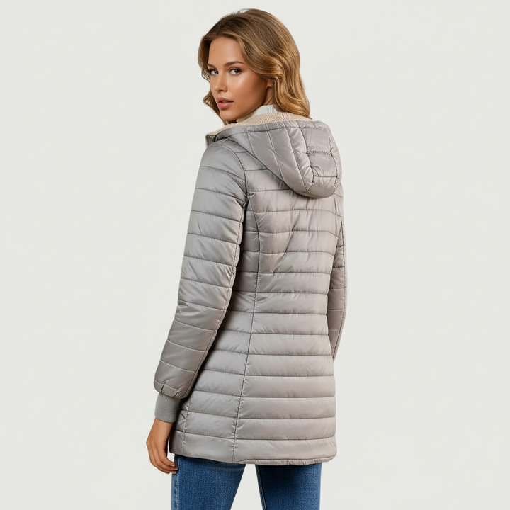 Arriane | Manteau d'hiver à capuche avec doublure en polaire