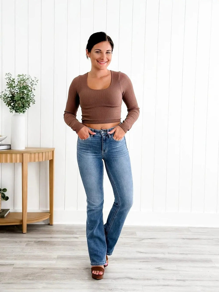 Roswitha | Jean droit taille haute
