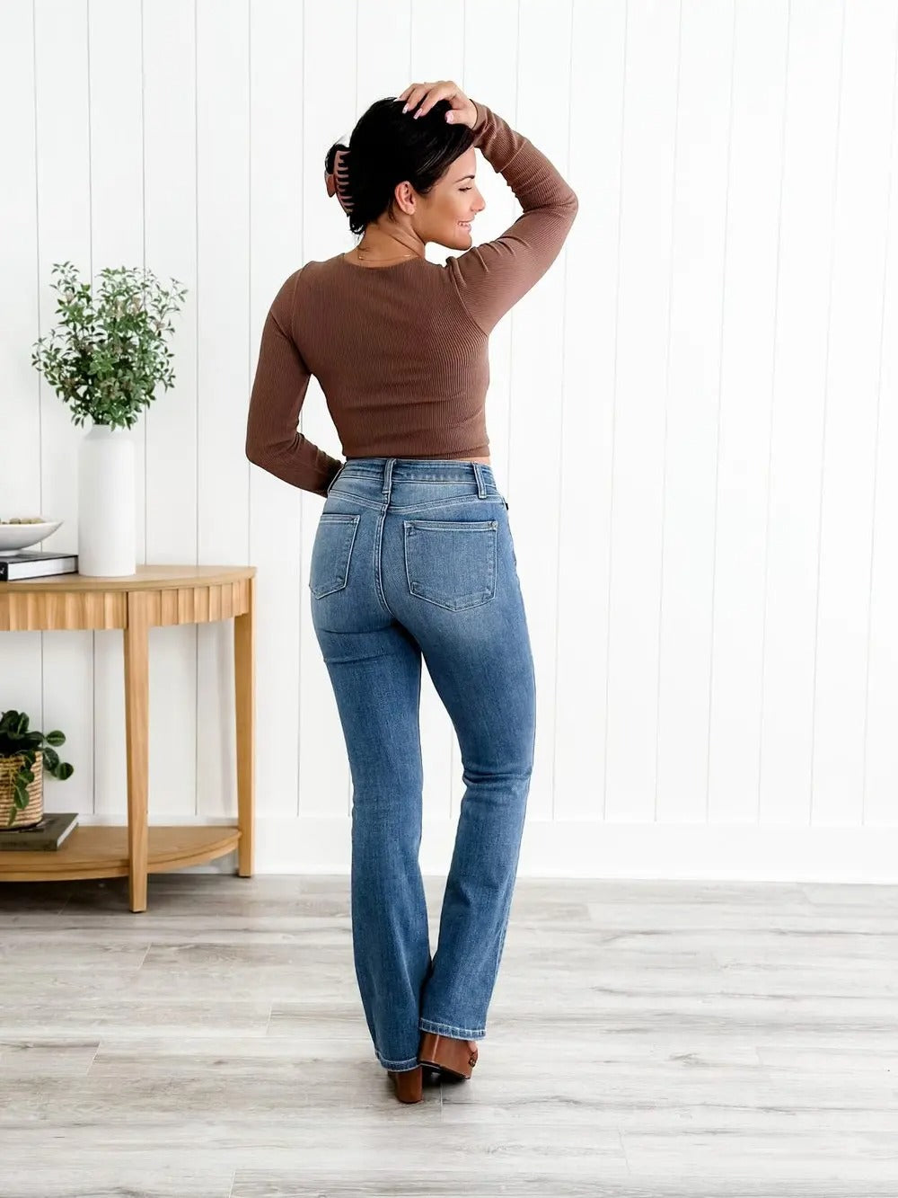 Roswitha | Jean droit taille haute