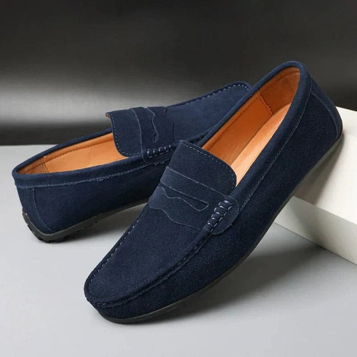 Lova & Lior | Mocassins en daim de première qualité pour homme