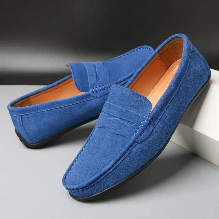 Lova & Lior | Mocassins en daim de première qualité pour homme