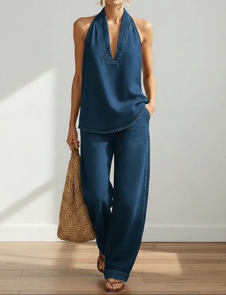 Ivy | Ensemble Gemellaire Denim Effet Vintage Lavé Doux