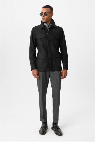 Torsten | Manteau avec patte de boutonnage cachée