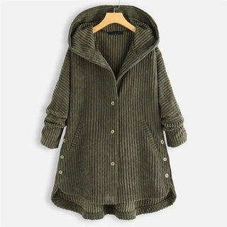Avi | Manteau en velours côtelé avec capuche