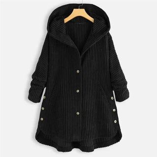 Avi | Manteau en velours côtelé avec capuche