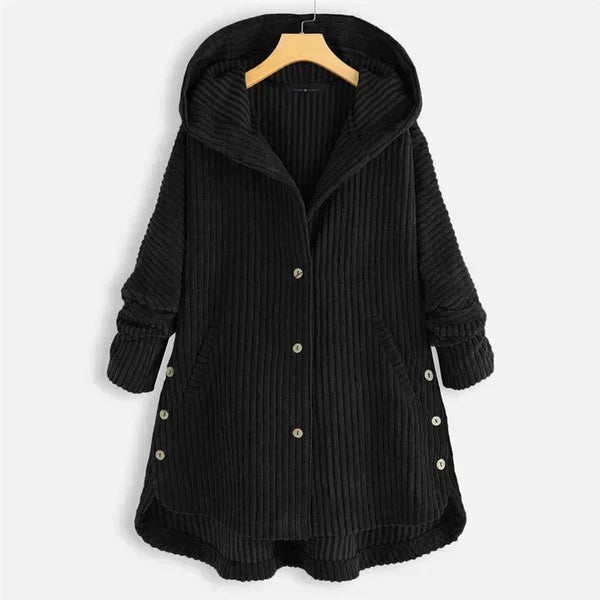 Avi | Manteau en velours côtelé avec capuche