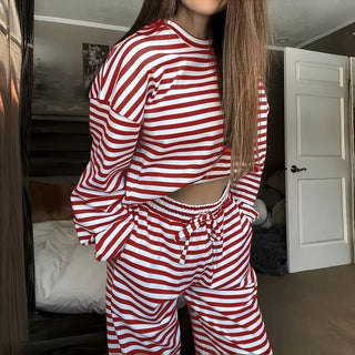 Aunora | Ensemble de pyjama rayé en deux parties