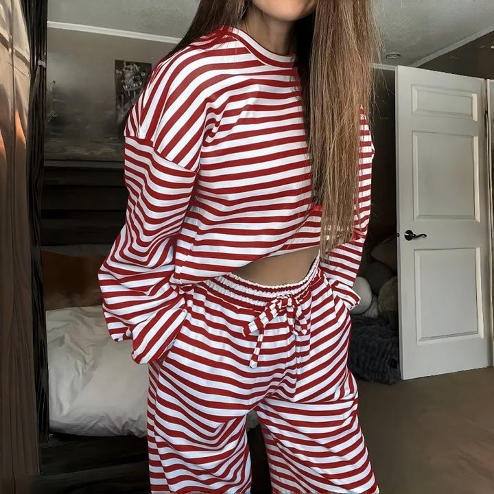 Aunora | Ensemble de pyjama rayé en deux parties