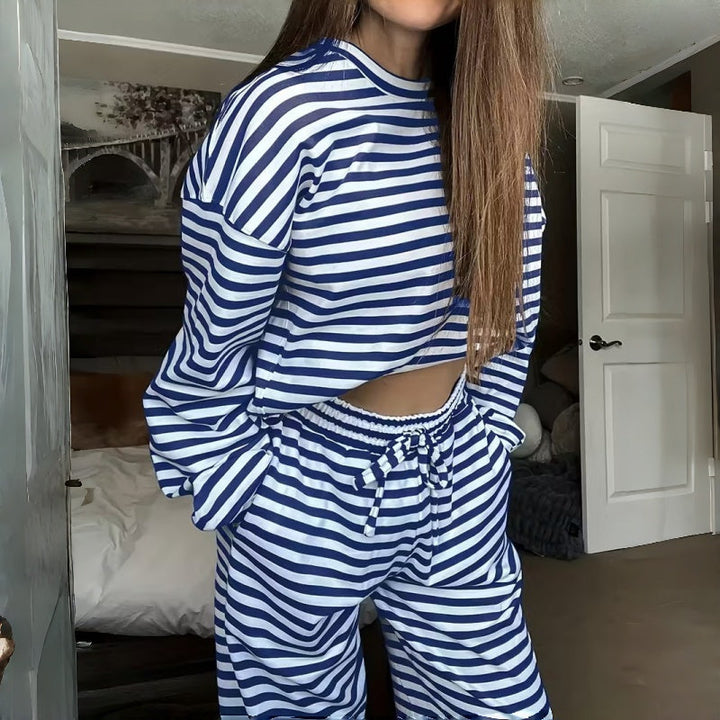Aunora | Ensemble de pyjama rayé en deux parties