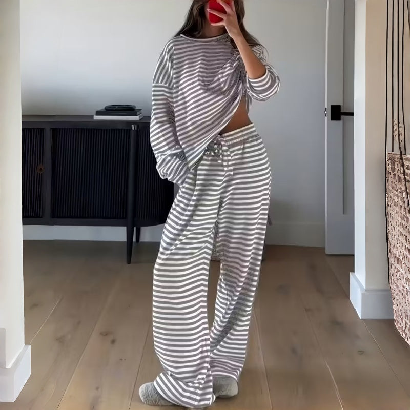 Aunora | Ensemble de pyjama rayé en deux parties